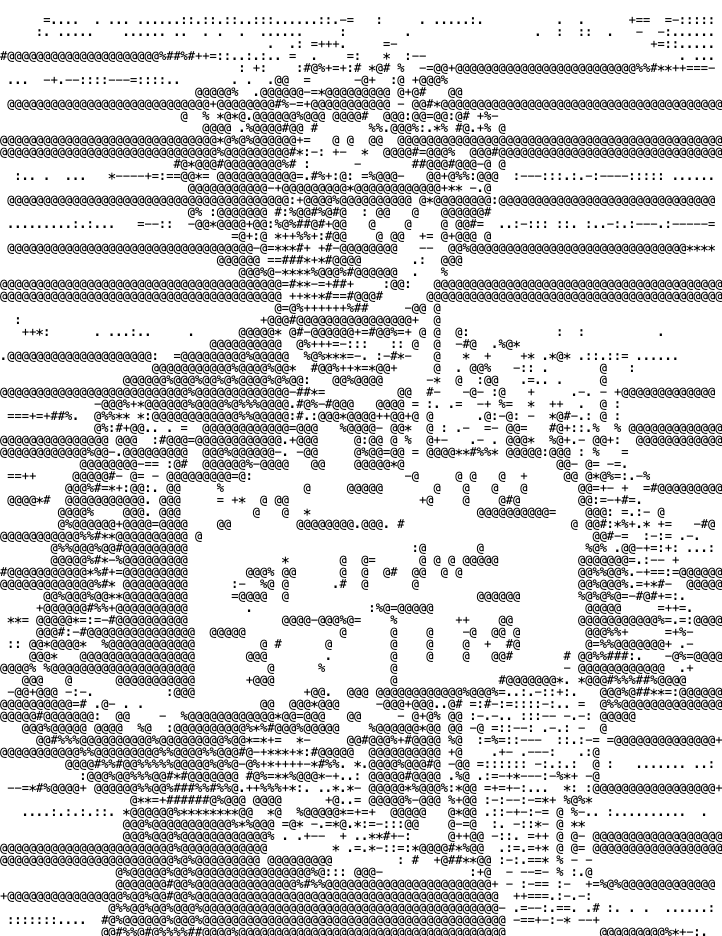 ASCII art portrait